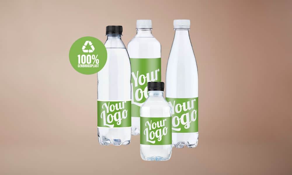 vand med logo